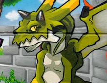 Dragon graffiti