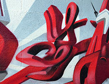 Déco 3d graffiti