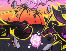 Graffiti sunset